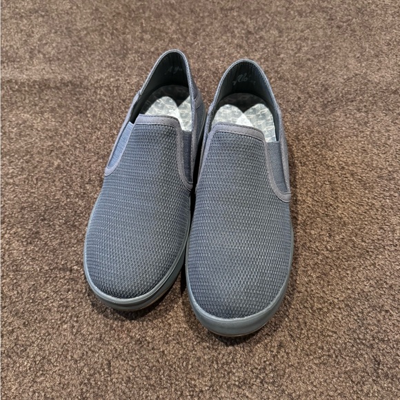 OluKai Women Ki'ihele Loafer Size 8 Gray Mesh SlipOn Flat Shoe Convertible Slide - Picture 10 of 14
